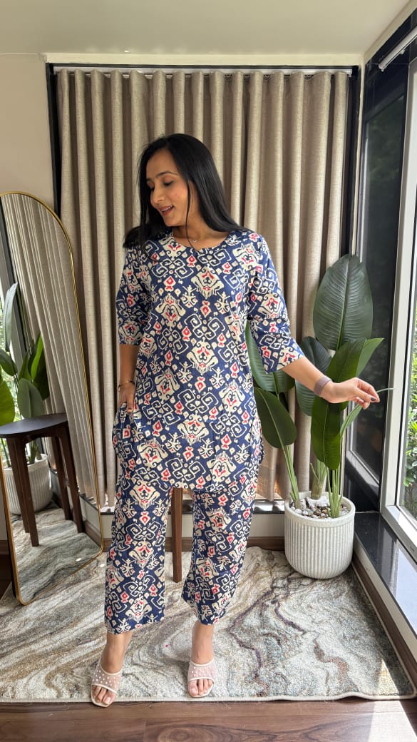 Pure Cotton Kurti with Plazo