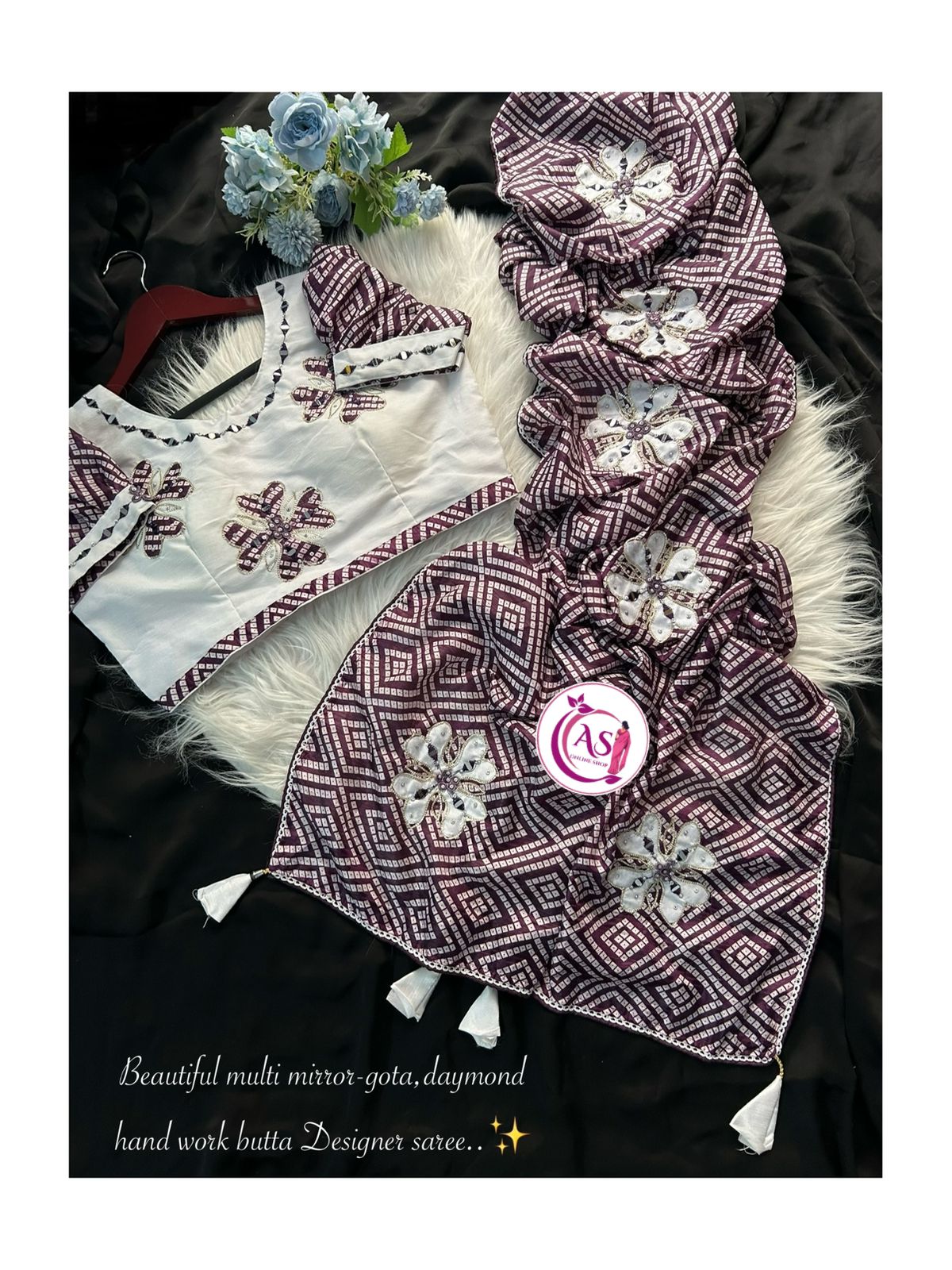 Designer Bandhej Printed Saree (Cotton Based)