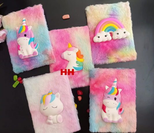 Squishy Fur Notebook/ Diary
