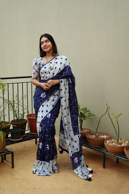 Chanderi Cotton Saree