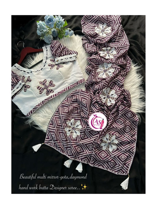 Designer Bandhej Printed Saree (Cotton Based)